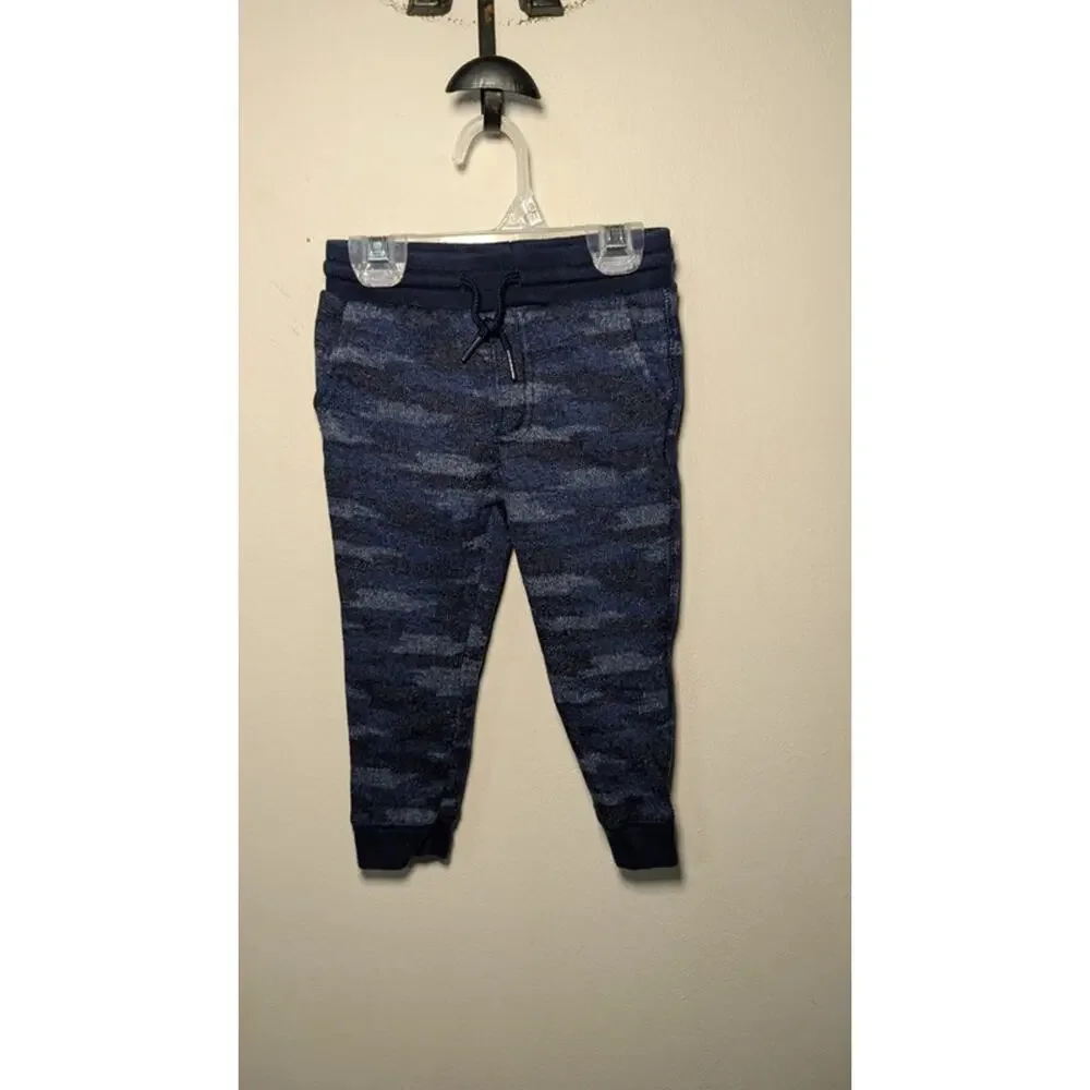 Boys Size 2T Outfit OshKosh B'Gosh Blue Joggers + Sweater